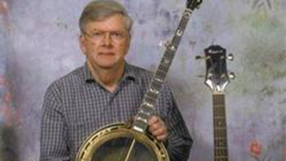 Bobby Patterson holding banjo