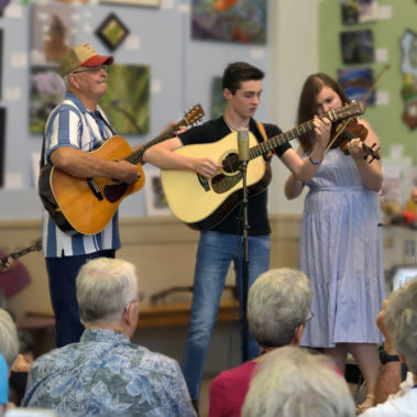 Through the Generations band plays at Chestnut Creek