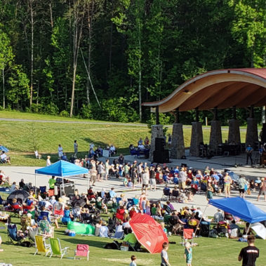 Band plays to large crowd at Triad Park concert