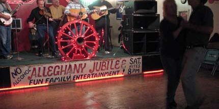 Band performing at The Alleghany Jubilee