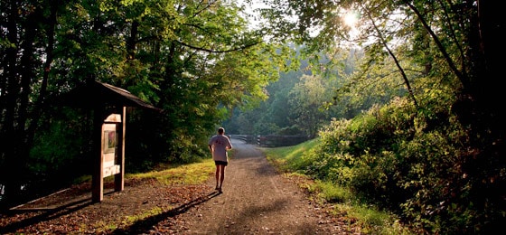 Runner on New River Trail